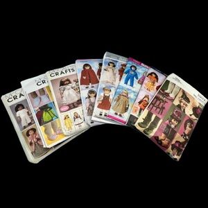 18"‎ Doll Clothes and Accessories Sewing Patterns McCall's Butterick and Vogue